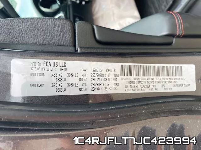 1C4RJFLT7JC423994 фото 2
