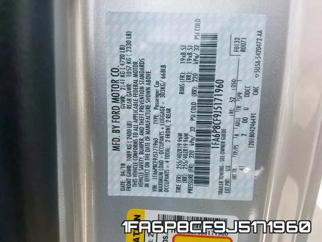 1FA6P8CF9J5171960 фото 2