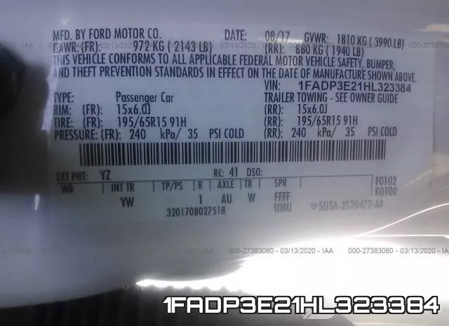 1FADP3E21HL323384 фото 10