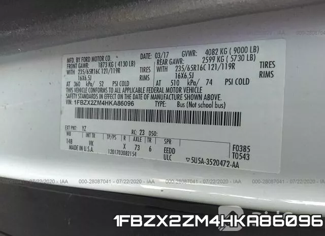 1FBZX2ZM4HKA86096 фото 10
