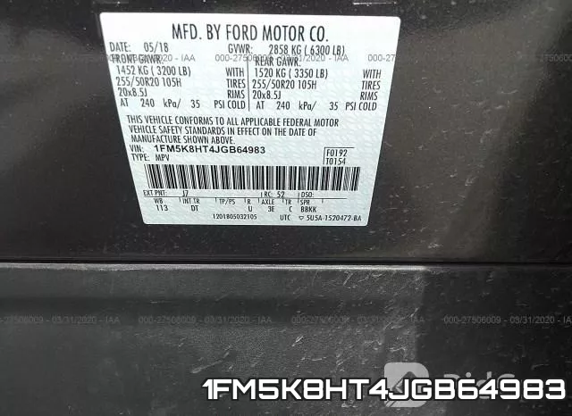 1FM5K8HT4JGB64983 фото 10