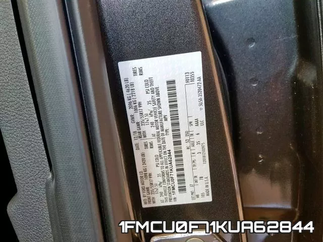 1FMCU0F71KUA62844 фото 2