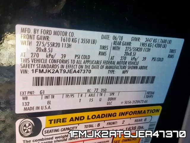 1FMJK2AT9JEA47370 фото 2