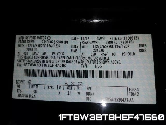 1FT8W3BT8HEF47560 фото 2