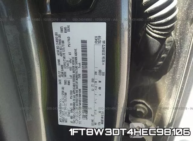 1FT8W3DT4HEC98106 фото 10