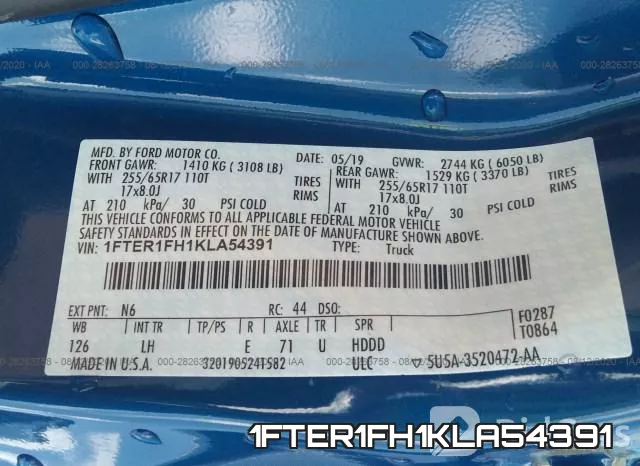 1FTER1FH1KLA54391 фото 10