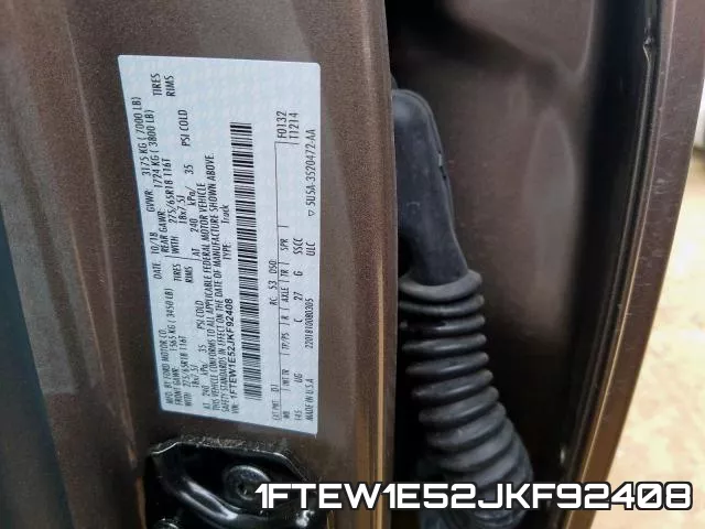 1FTEW1E52JKF92408 фото 2