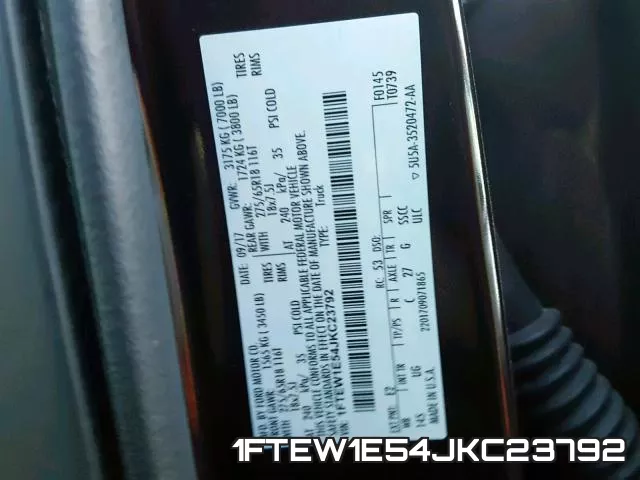 1FTEW1E54JKC23792 фото 2