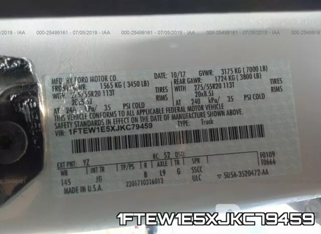 1FTEW1E5XJKC79459 фото 10