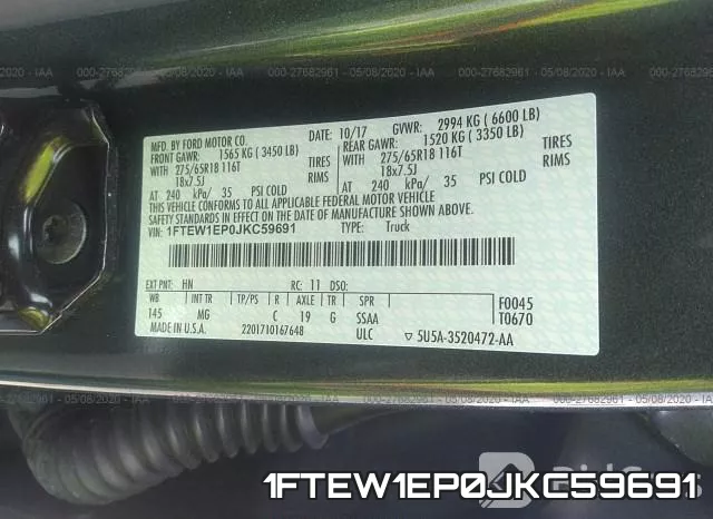1FTEW1EP0JKC59691 фото 10