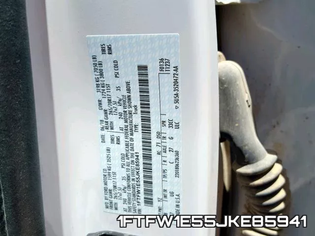 1FTFW1E55JKE85941 фото 2