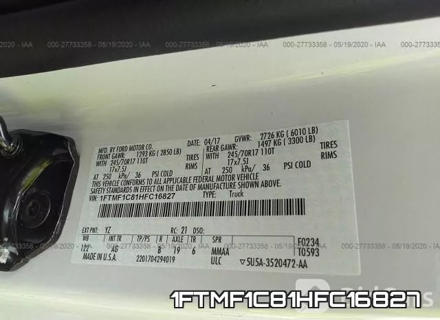 1FTMF1C81HFC16827 фото 10