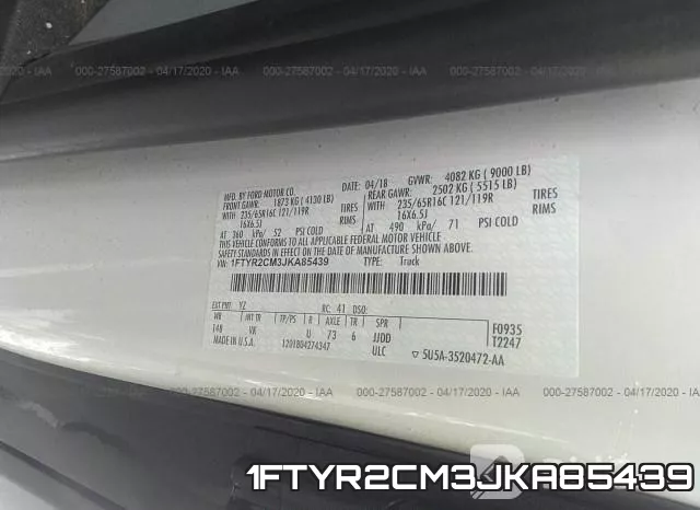1FTYR2CM3JKA85439 фото 10