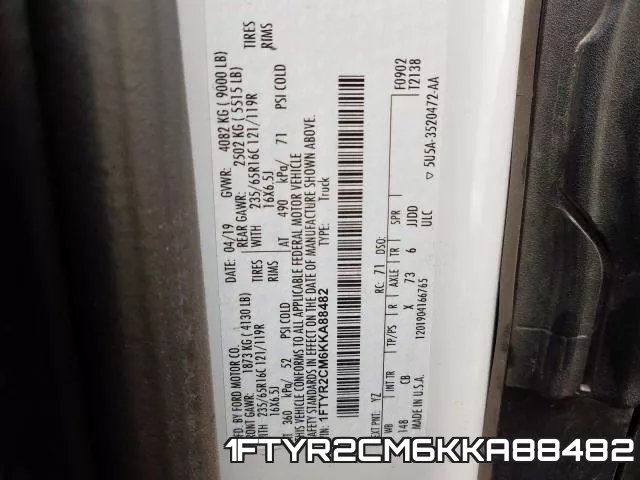 1FTYR2CM6KKA88482 фото 2