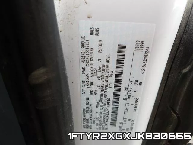 1FTYR2XGXJKB30655 фото 2
