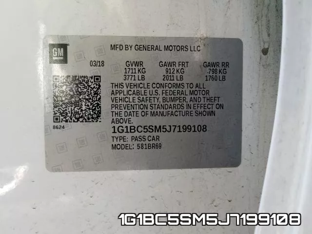 1G1BC5SM5J7199108 фото 2