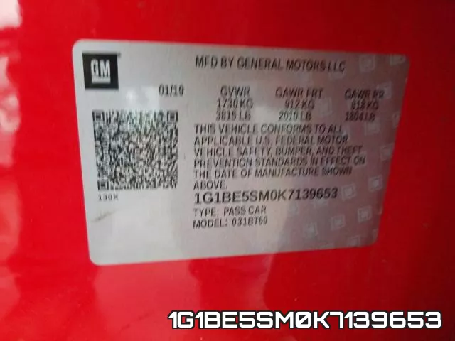 1G1BE5SM0K7139653 фото 2