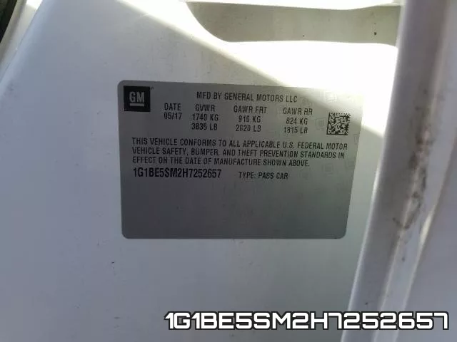 1G1BE5SM2H7252657 фото 2