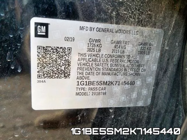 1G1BE5SM2K7145440 фото 2