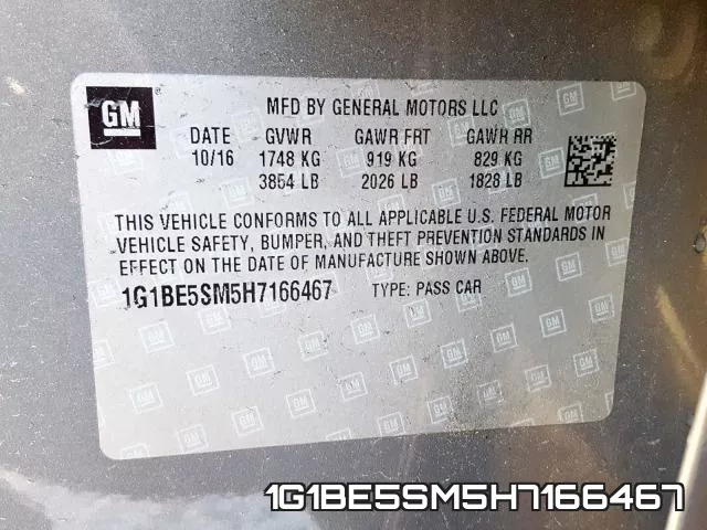 1G1BE5SM5H7166467 фото 2