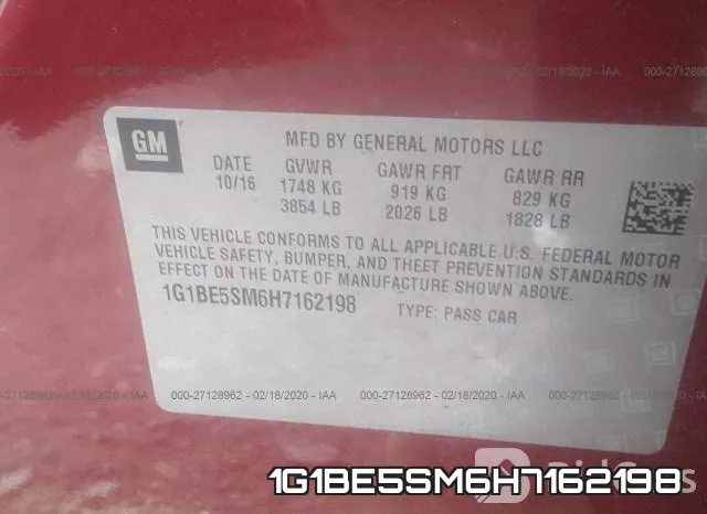 1G1BE5SM6H7162198 фото 10