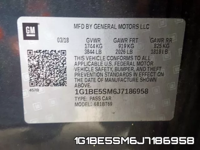 1G1BE5SM6J7186958 фото 2
