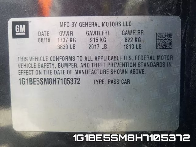 1G1BE5SM8H7105372 фото 2