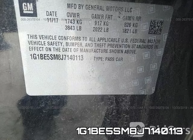 1G1BE5SM8J7140113 фото 10