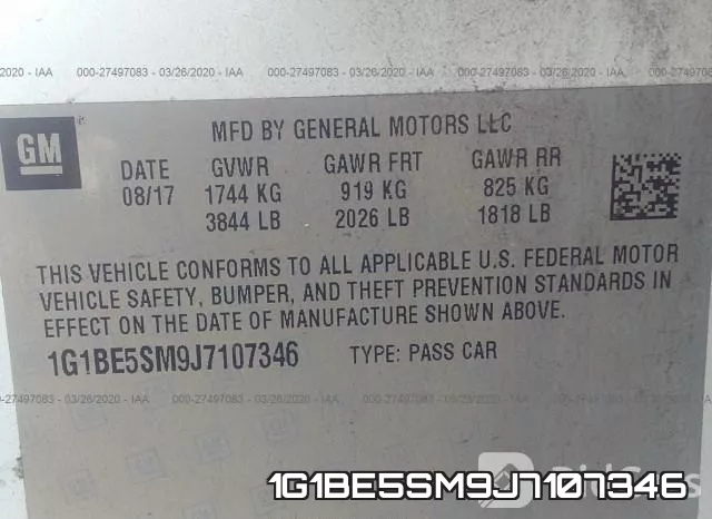 1G1BE5SM9J7107346 фото 10