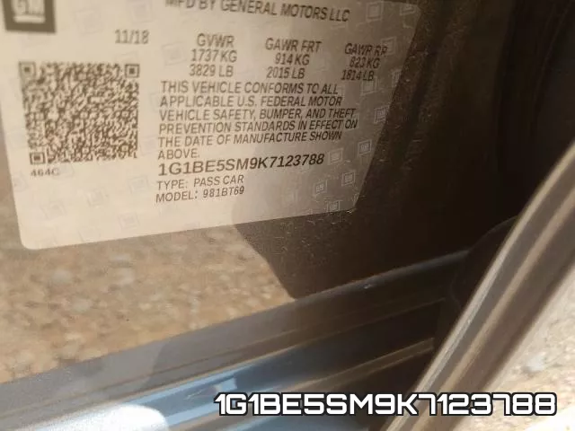 1G1BE5SM9K7123788 фото 2