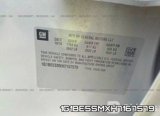 1G1BE5SMXH7167579 фото 10