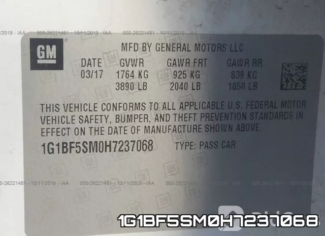 1G1BF5SM0H7237068 фото 9