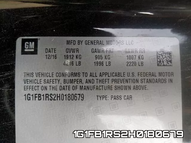 1G1FB1RS2H0180679 фото 2