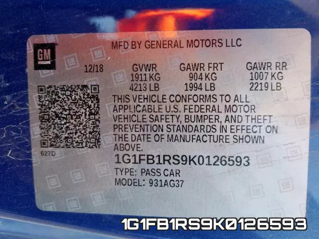 1G1FB1RS9K0126593 фото 2