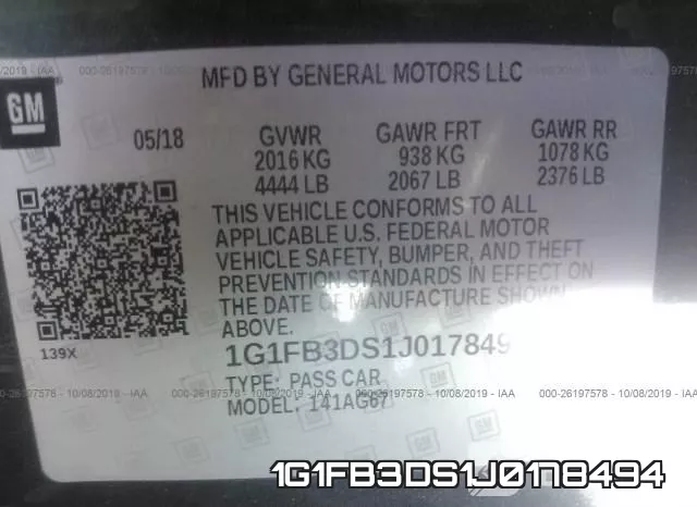 1G1FB3DS1J0178494 фото 10
