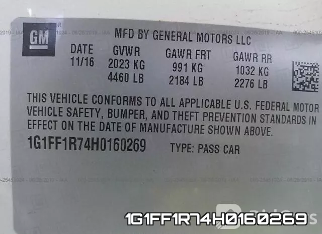 1G1FF1R74H0160269 фото 10