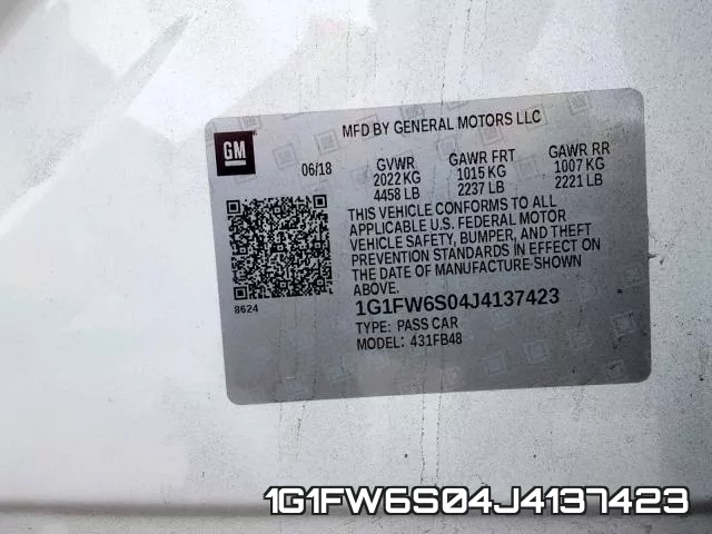 1G1FW6S04J4137423 фото 2