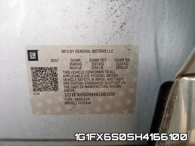 1G1FX6S05H4166100 фото 2