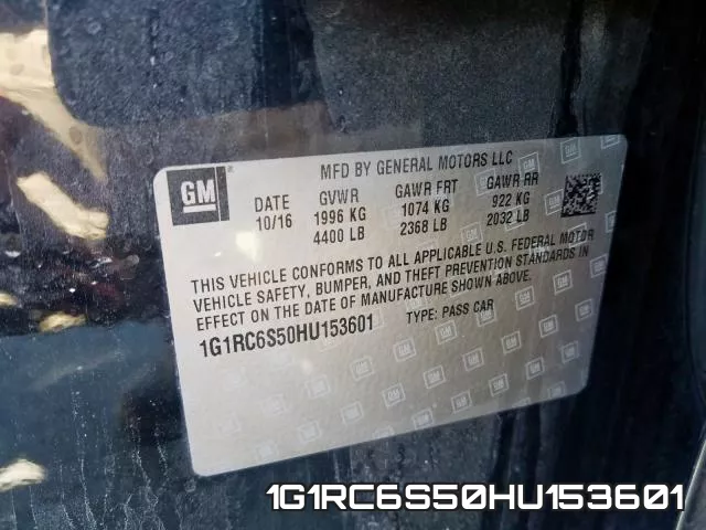 1G1RC6S50HU153601 фото 2
