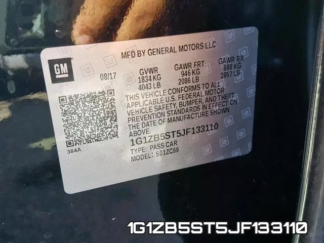 1G1ZB5ST5JF133110 фото 2
