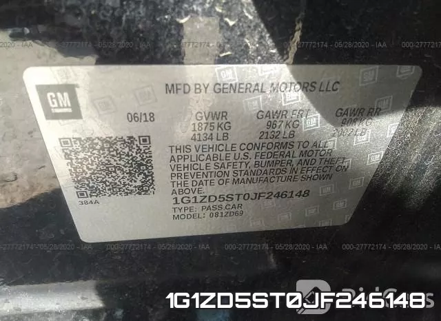 1G1ZD5ST0JF246148 фото 10
