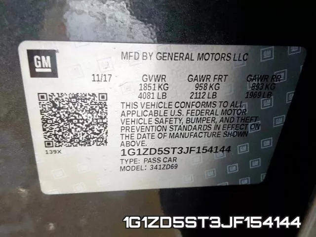 1G1ZD5ST3JF154144 фото 2