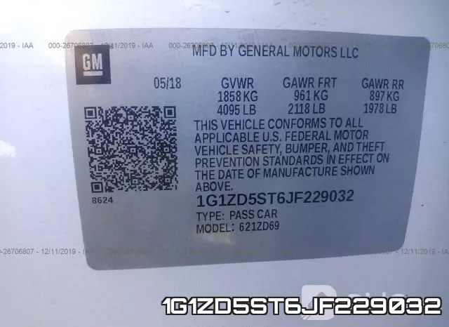 1G1ZD5ST6JF229032 фото 10