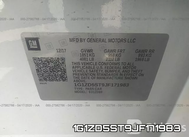 1G1ZD5ST9JF171983 фото 10