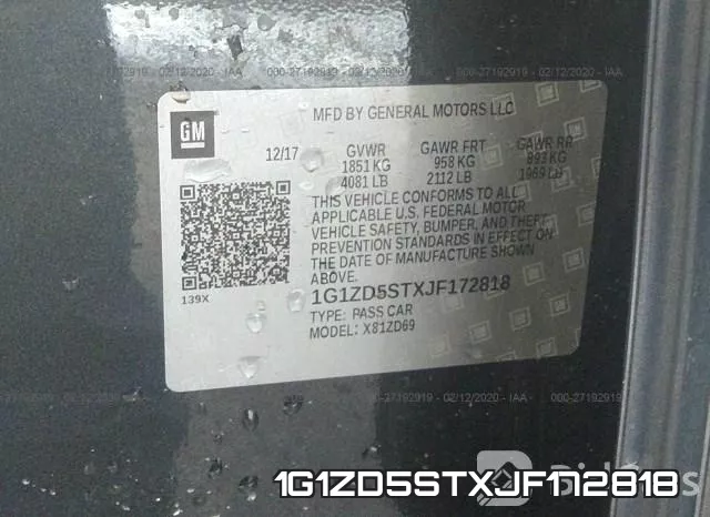 1G1ZD5STXJF172818 фото 10