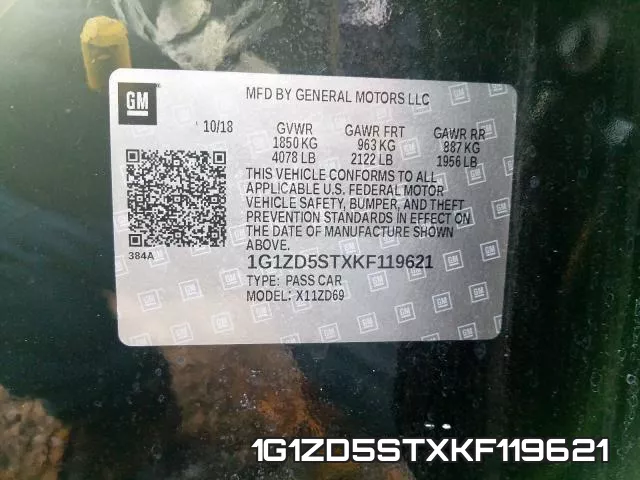 1G1ZD5STXKF119621 фото 2