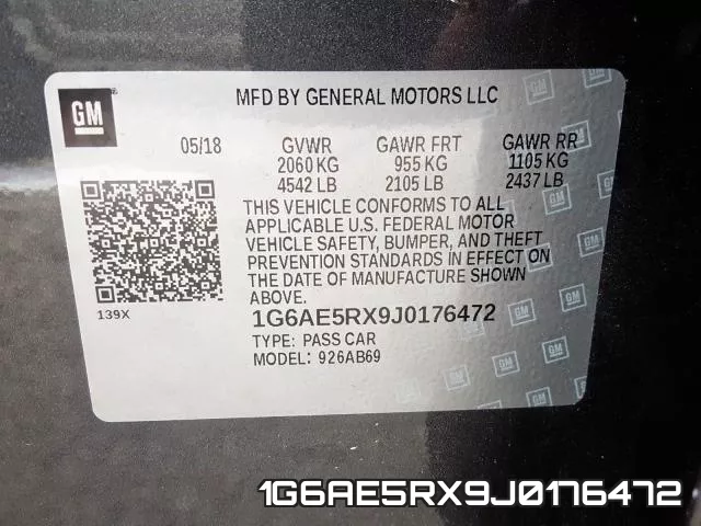 1G6AE5RX9J0176472 фото 2
