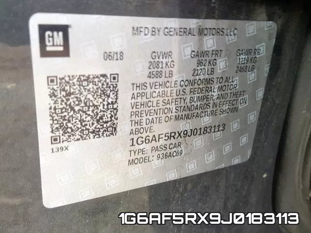 1G6AF5RX9J0183113 фото 2