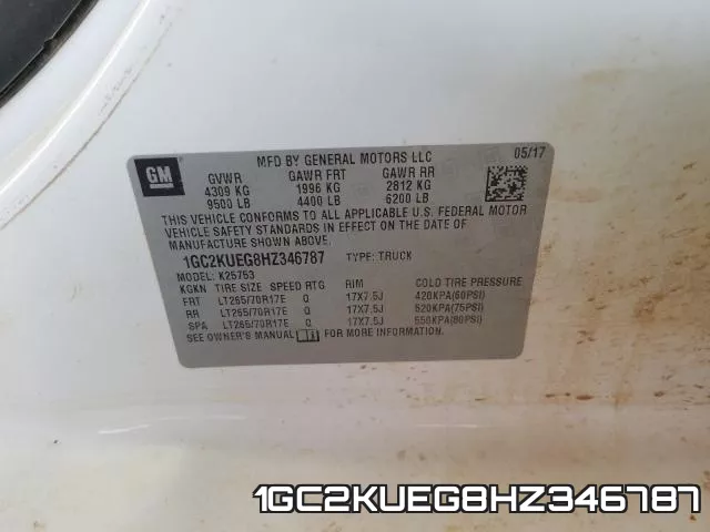 1GC2KUEG8HZ346787 фото 2