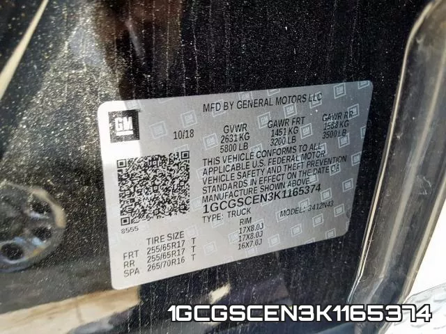 1GCGSCEN3K1165374 фото 2